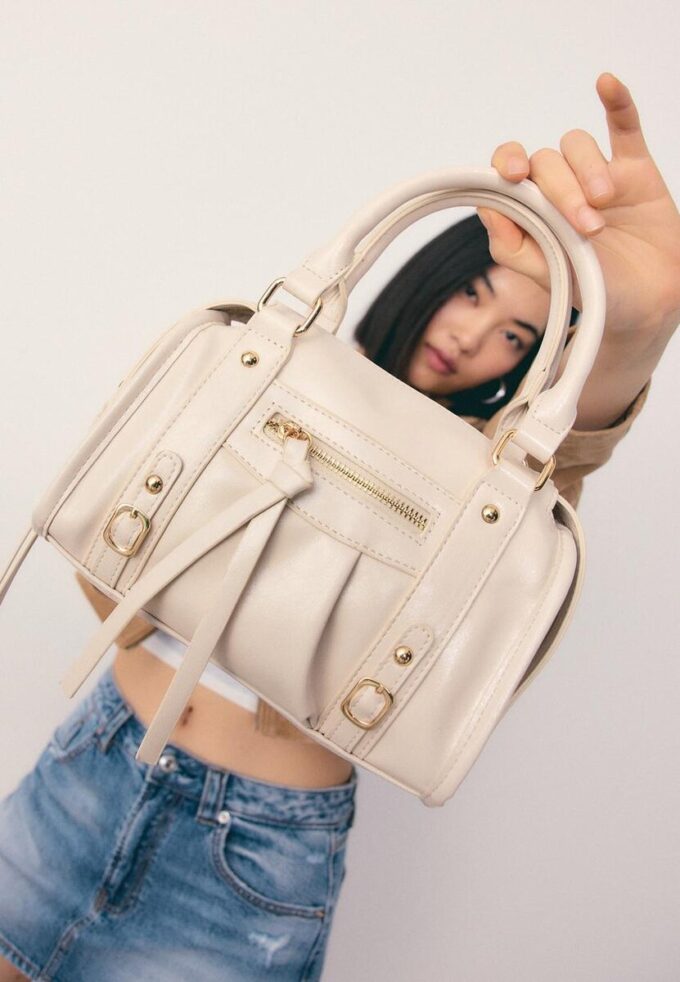 Sac bowling à bandoulière zippé