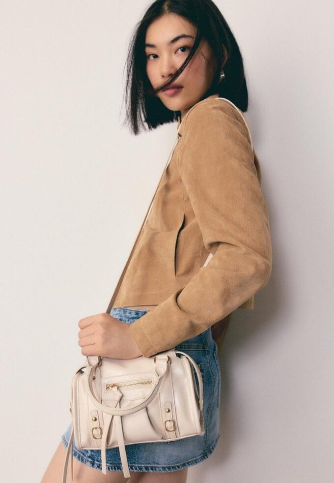 Sac bowling à bandoulière zippé