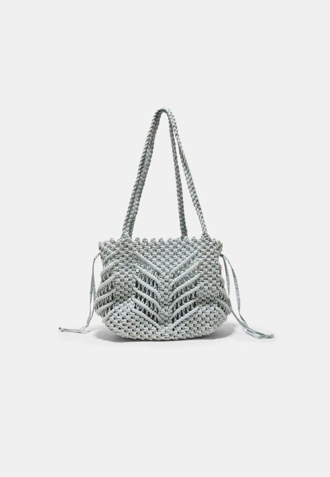 Sac cabas au crochet avec fil métallique Sac cabas au crochet avec fil métallique