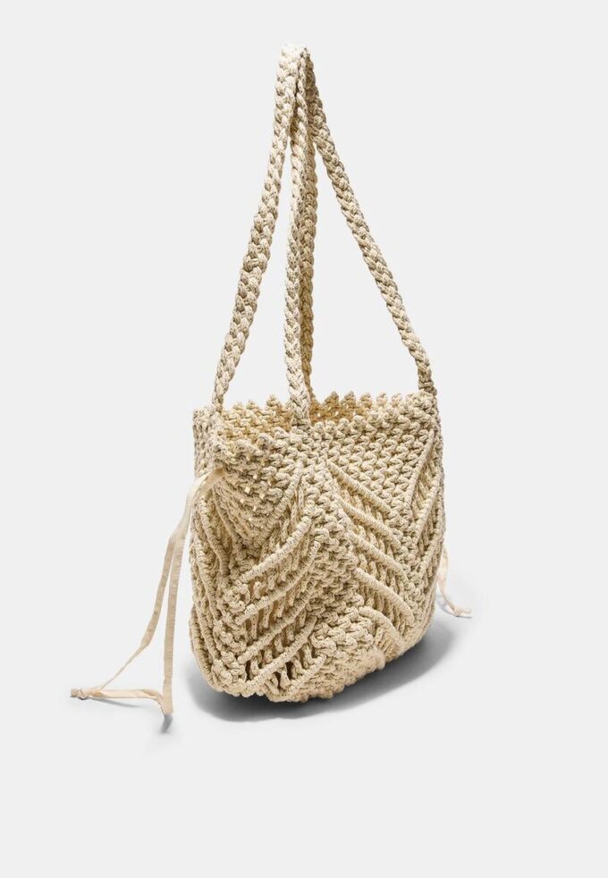 Sac cabas au crochet avec fil métallique