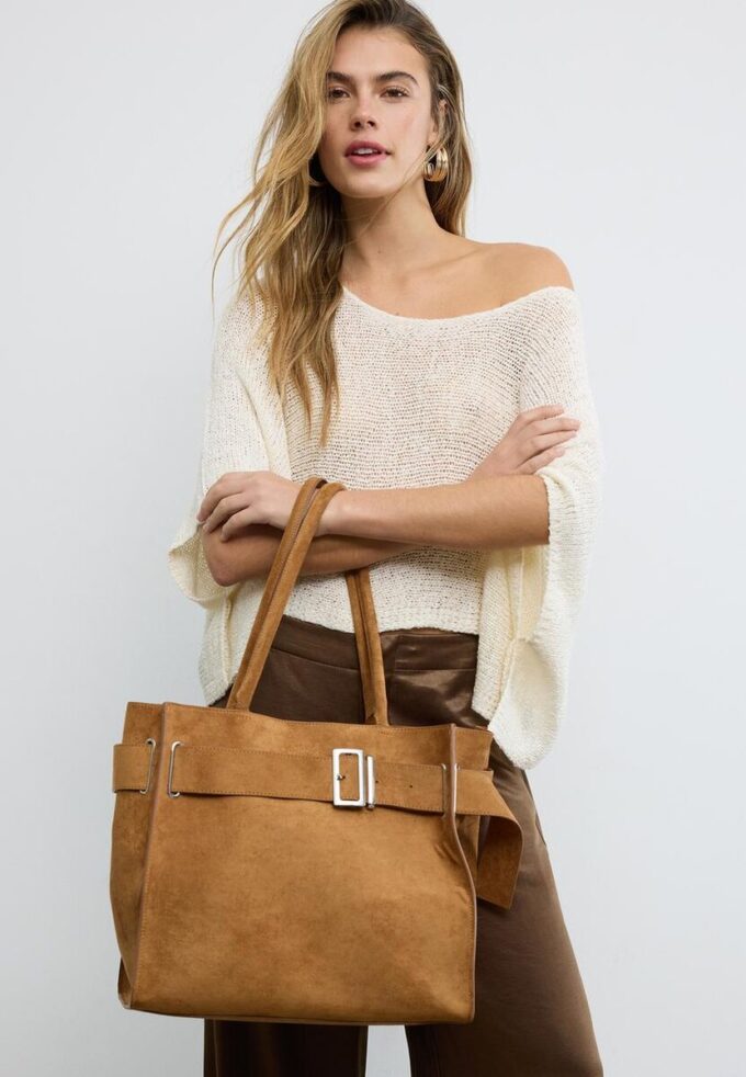 Sac cabas de ville avec détail boucle