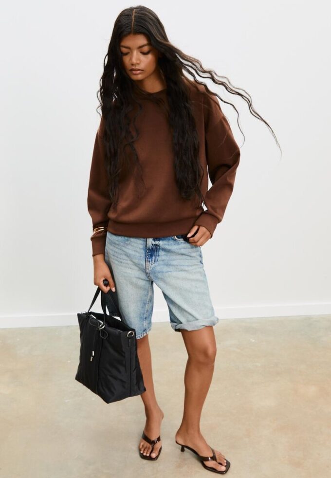 Sac cabas en tissu avec nœud