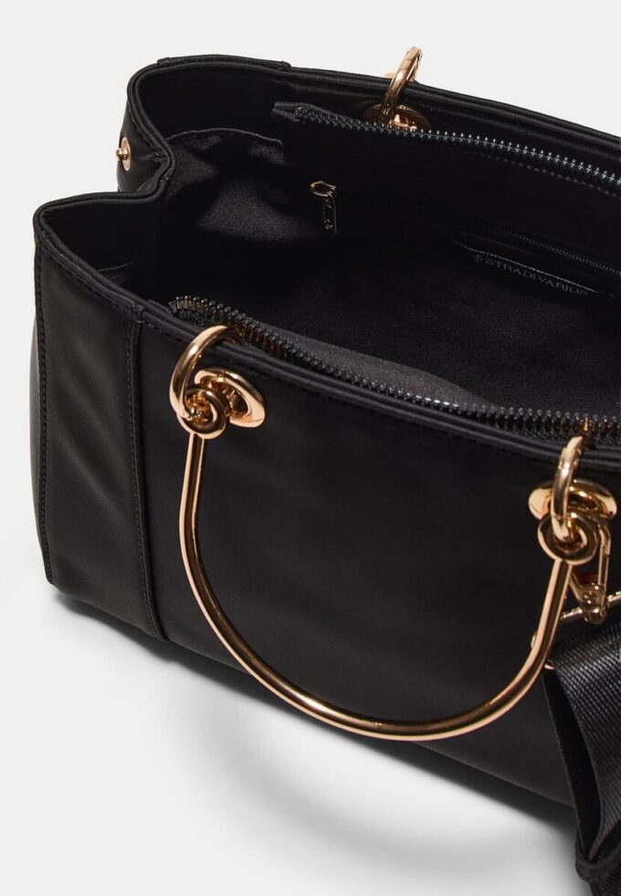 Sac cabas à poignées métalliques