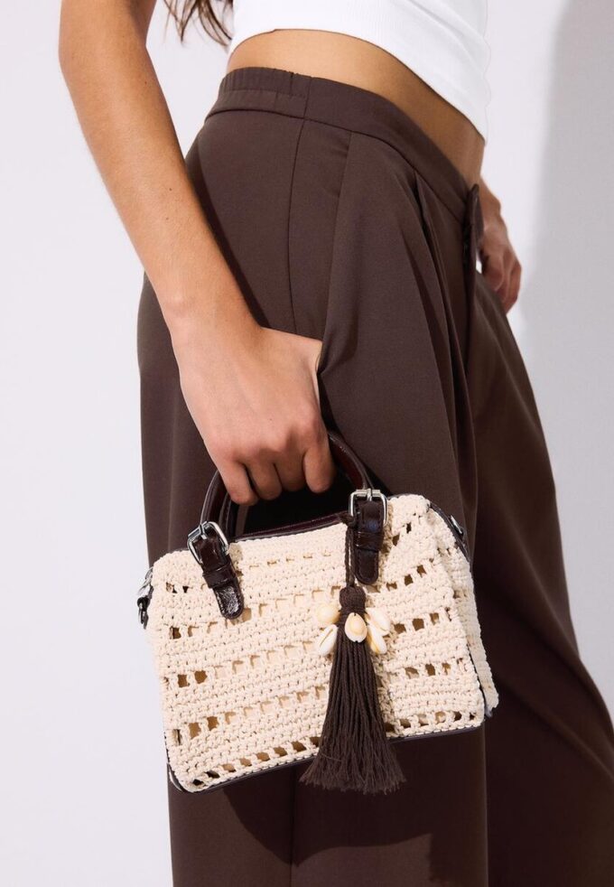 Sac cabas rond au crochet Sac cabas rond au crochet