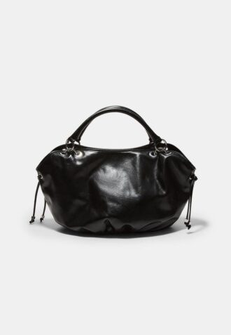 Sac cabas rond avec détails métalliques