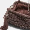 Sac seau en crochet avec fils métalliques Sac seau en crochet avec fils métalliques