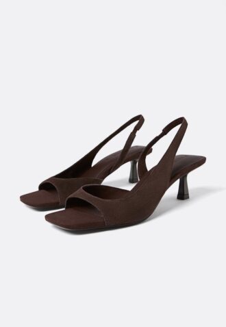 Sandales à talons hauts en cuir