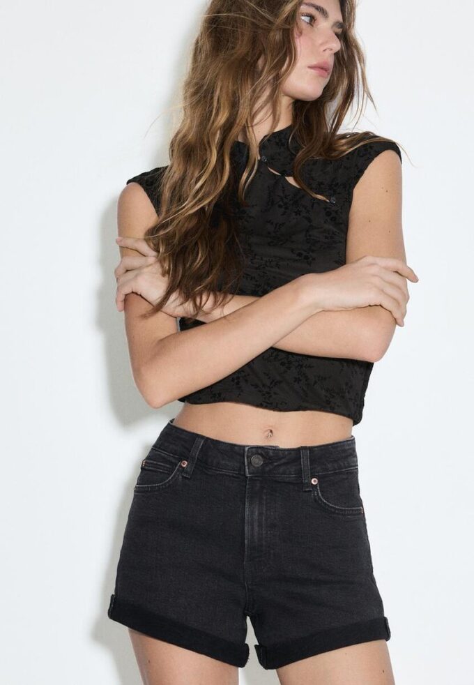 Short slim D85 Mom Fit Shorts