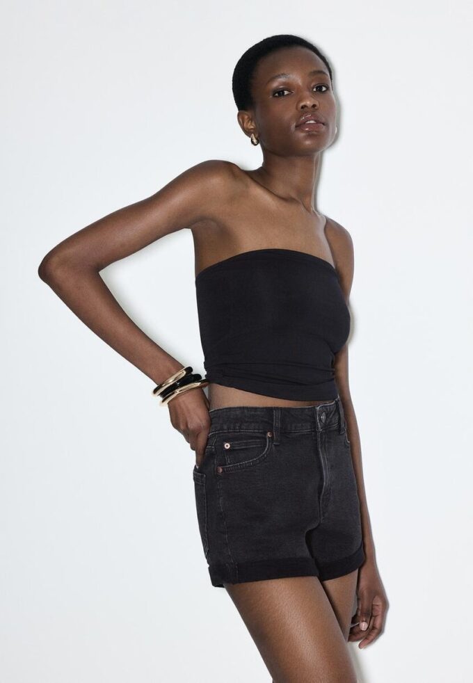 Short slim D85 Mom Fit Shorts