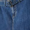 Skort en denim avec ceinture