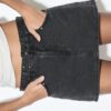 Skort en denim cloutée D62 Skort en denim cloutée D62