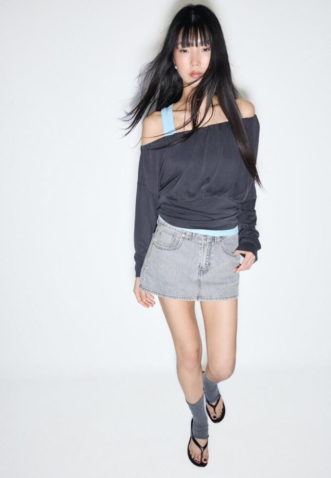 Skort en denim D62 Skort en denim D62