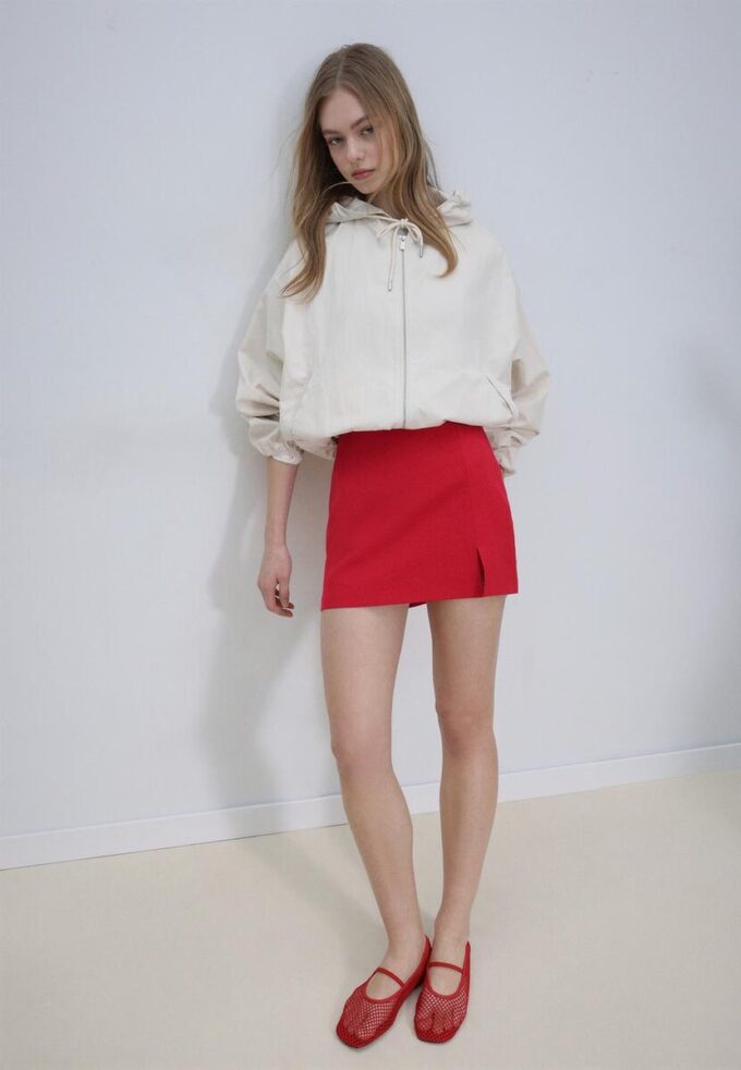 Skort à fente latérale