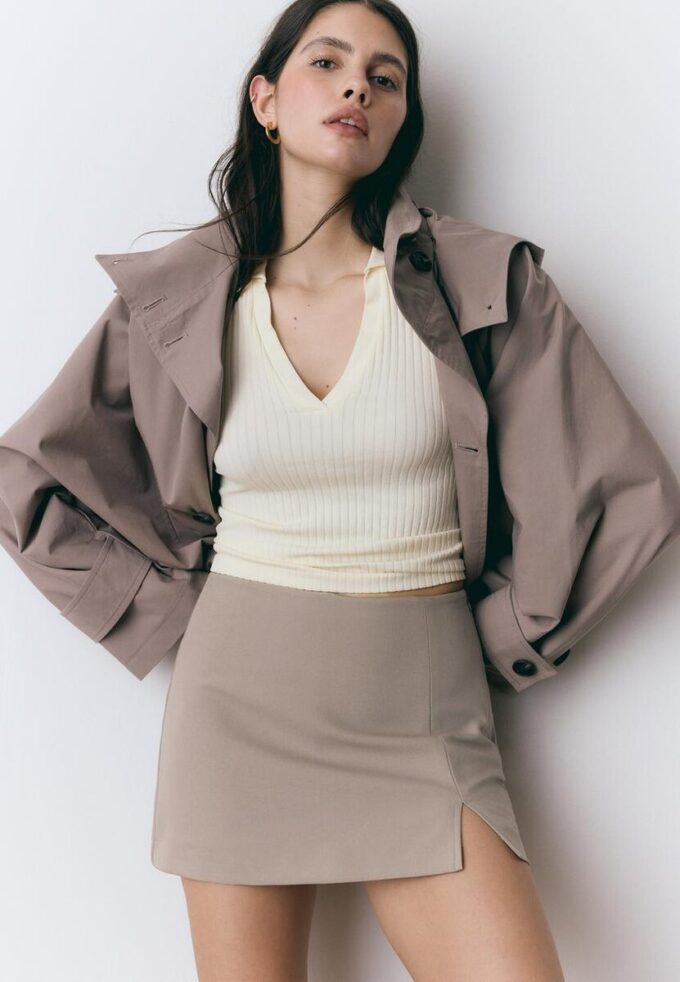 Skort à fente latérale