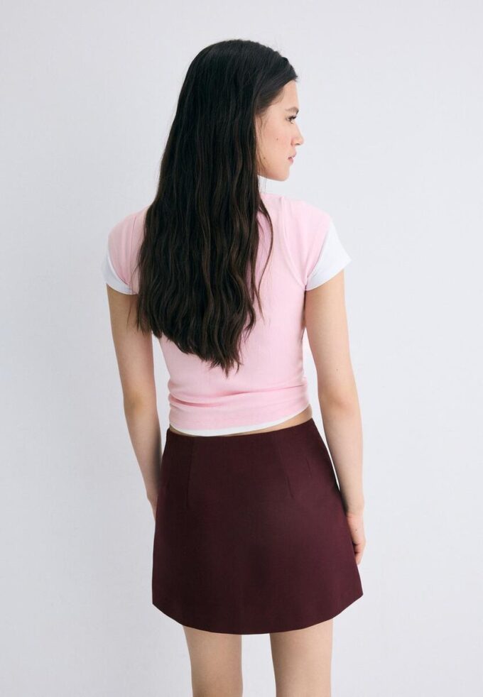 Skort à fente latérale