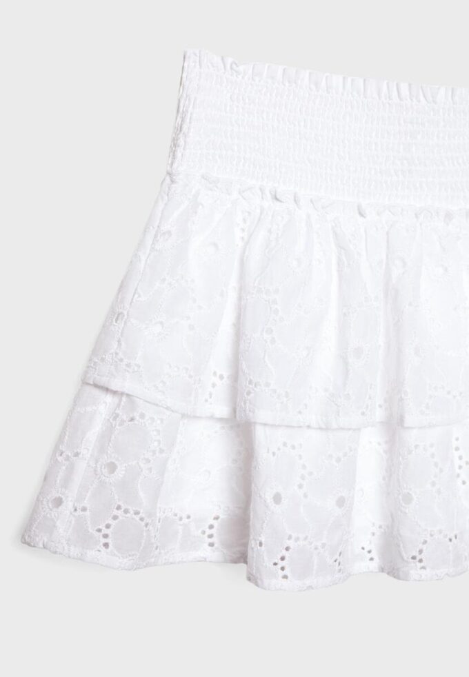 Skort fluide avec broderies Skort fluide avec broderies