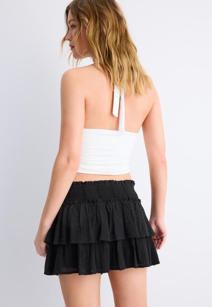 Skort fluide à volants Skort fluide à volants