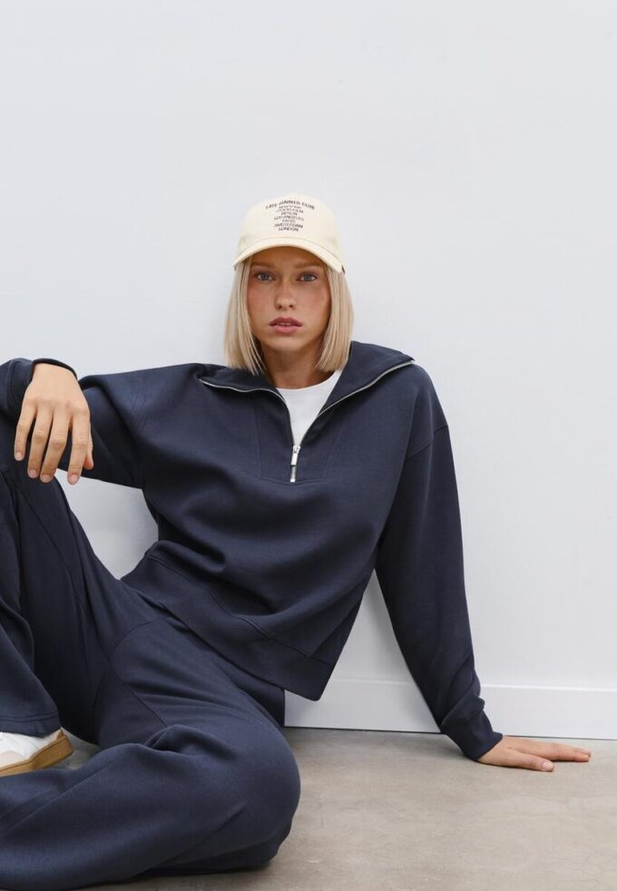 Sweat à col montant avec fermeture éclair Sweat à col montant avec fermeture éclair