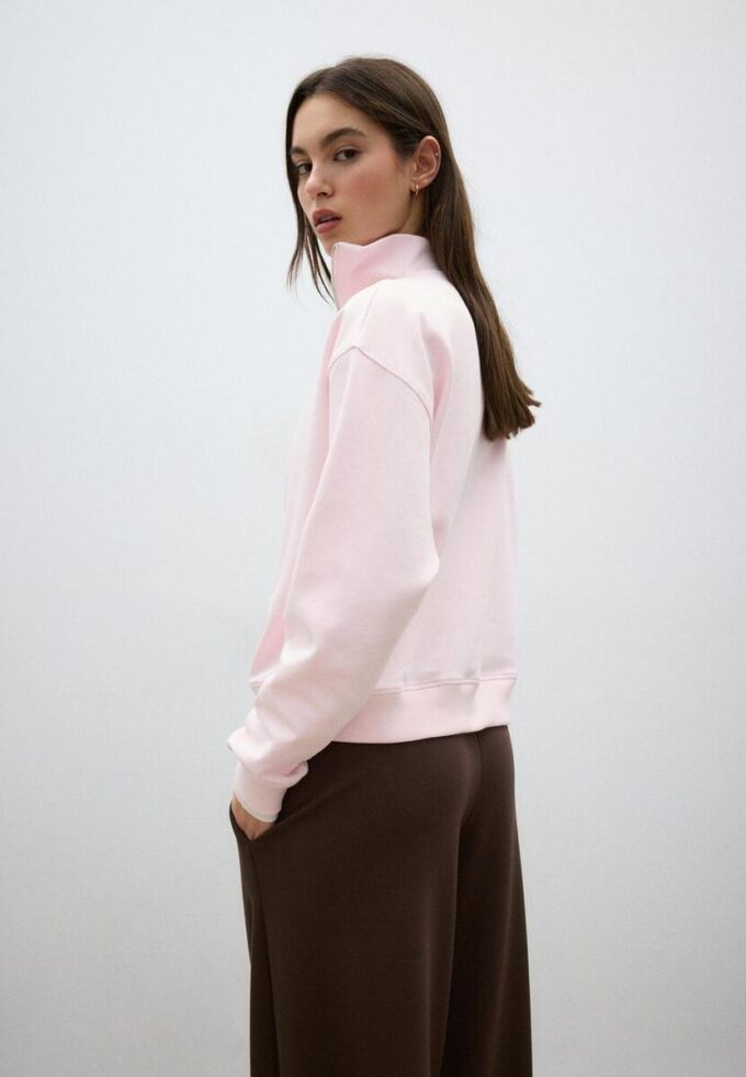 Sweat à col montant avec fermeture éclair Sweat à col montant avec fermeture éclair