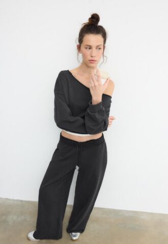 Sweat court effet délavé