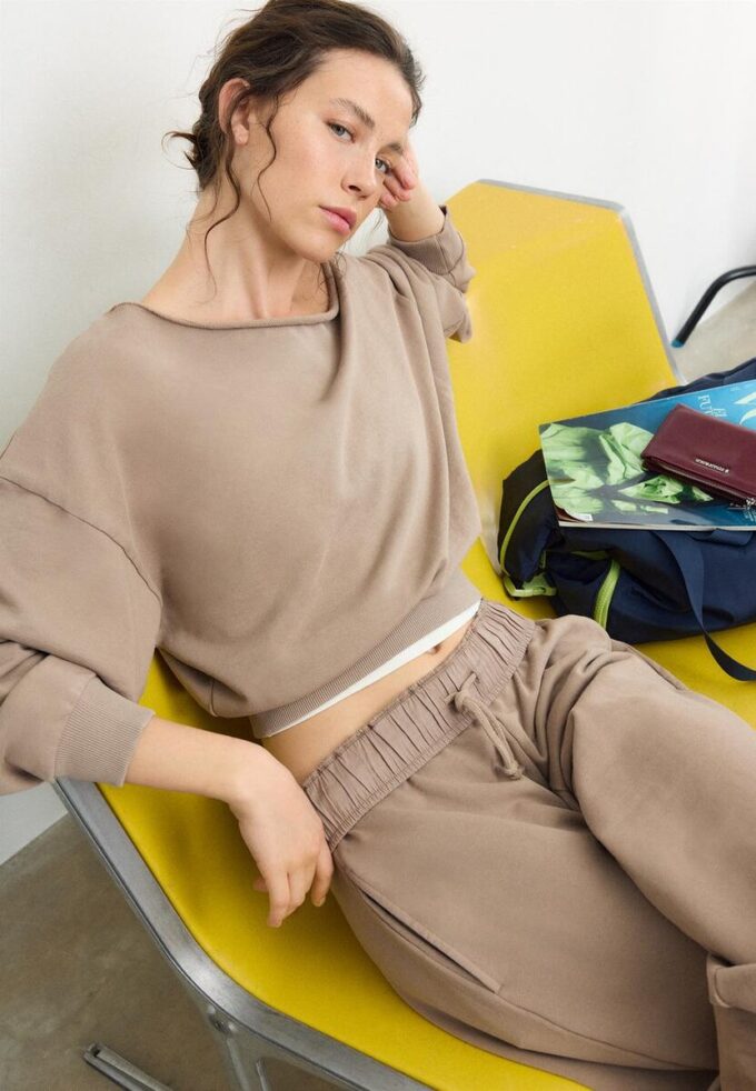 Sweat court effet délavé