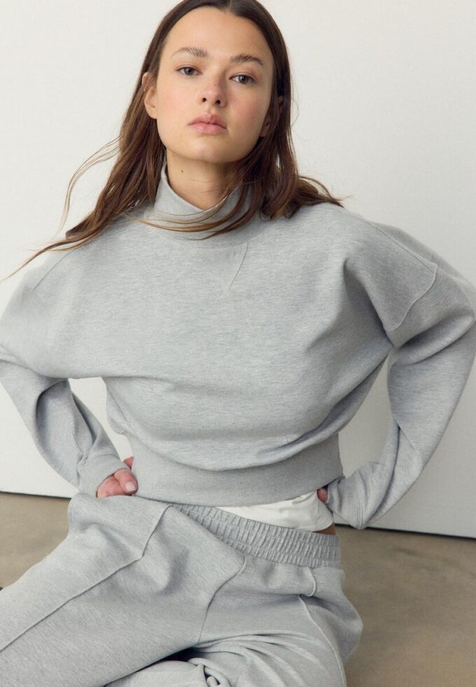 Sweat-shirt en interlock à touché doux Sweat-shirt en interlock à touché doux