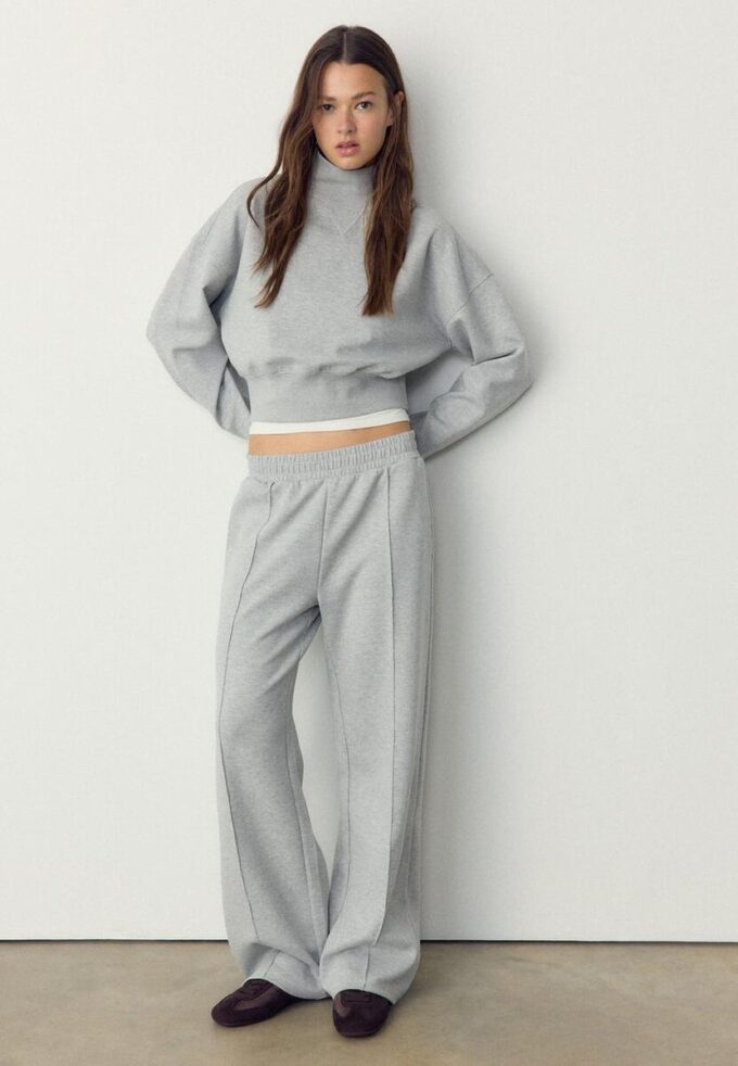 Sweat-shirt en interlock à touché doux Sweat-shirt en interlock à touché doux