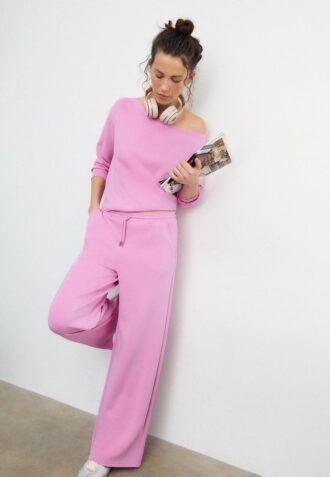 Sweat-shirt à épaules dénudées au toucher doux