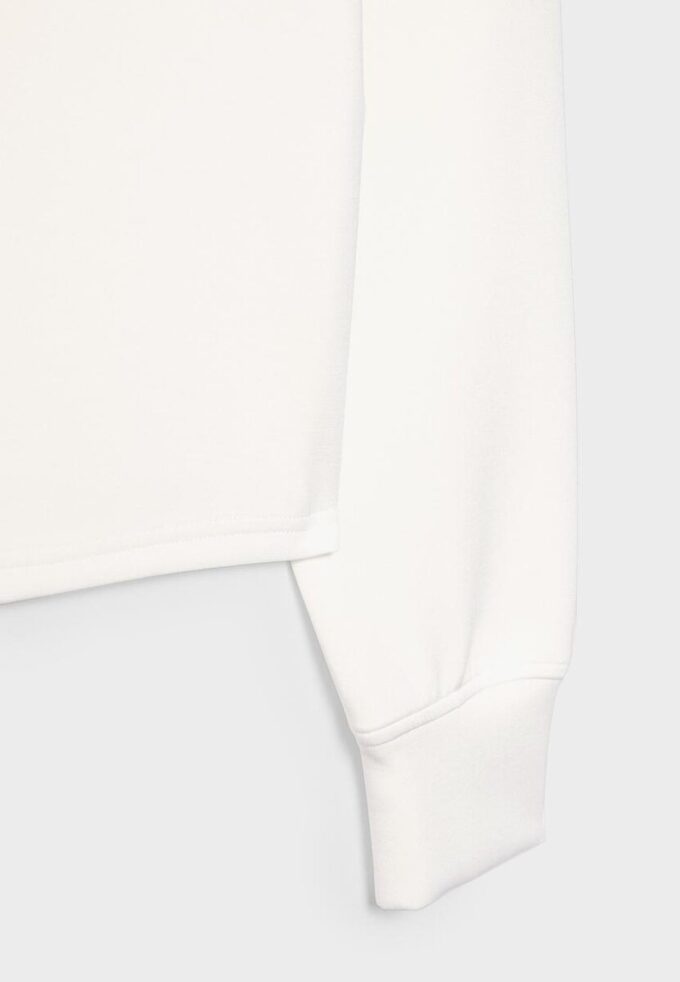 Sweat-shirt à épaules dénudées au toucher doux Sweat-shirt à épaules dénudées au toucher doux