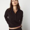 Sweat-shirt zippé au toucher doux