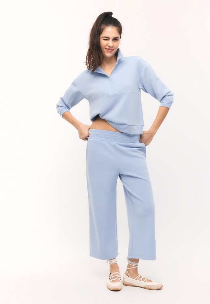 Sweat-shirt zippé au toucher doux