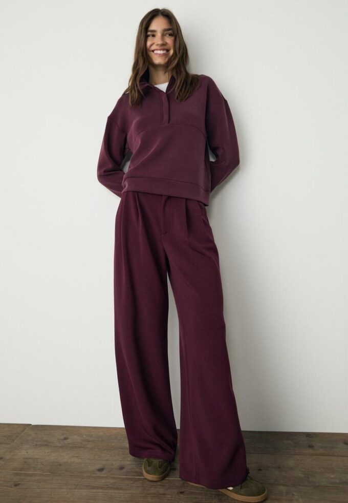 Sweat-shirt zippé au toucher doux