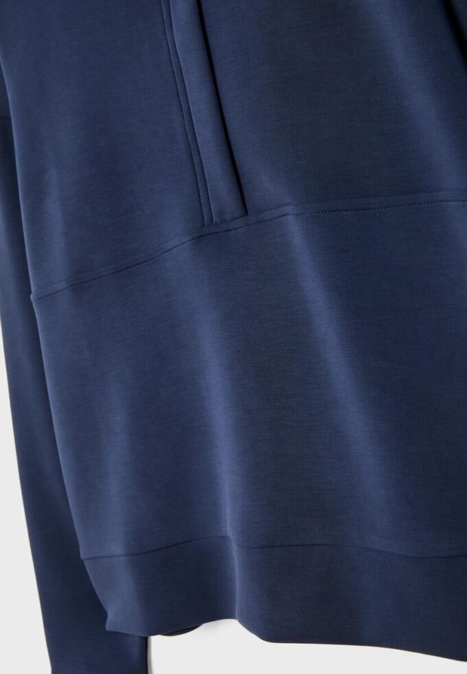 Sweat-shirt zippé au toucher doux