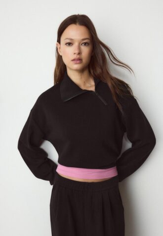 Sweats avec Toucher doux avec fermeture éclair latérale