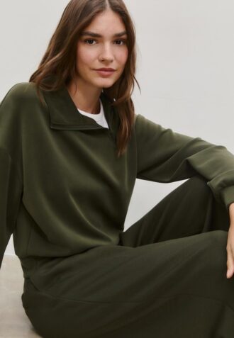 Sweats avec Toucher doux avec fermeture éclair latérale