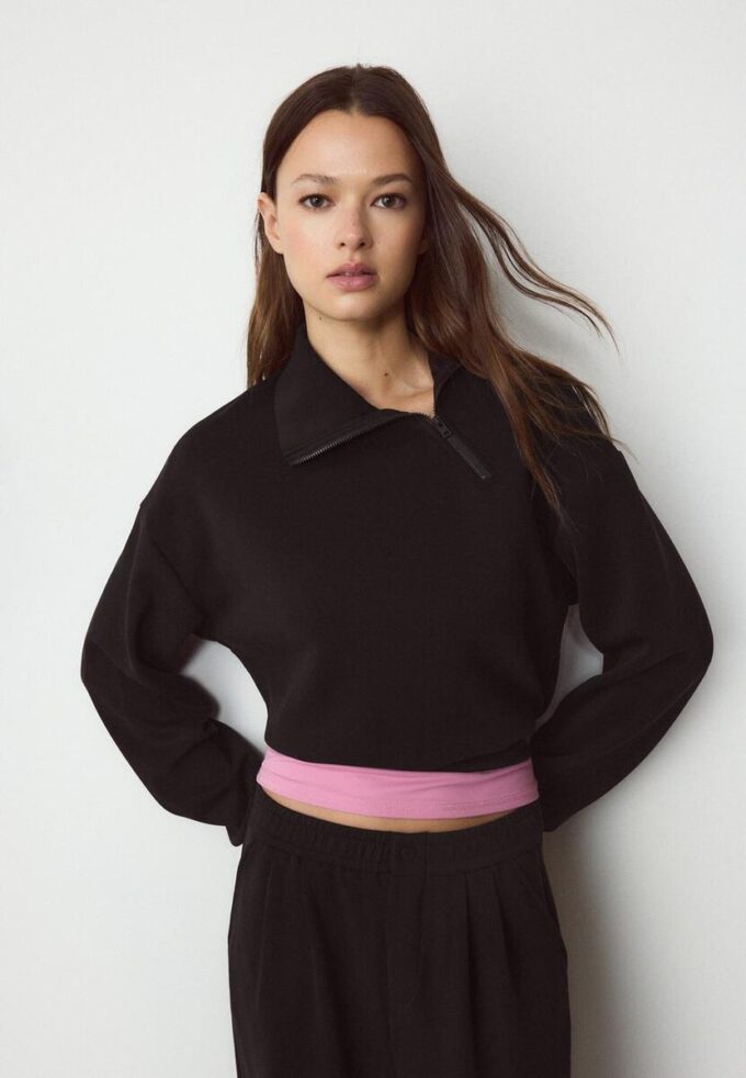 Sweats avec Toucher doux avec fermeture éclair latérale Sweats avec Toucher doux avec fermeture éclair latérale