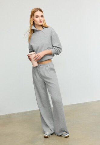 Sweats avec Toucher doux avec fermeture éclair latérale