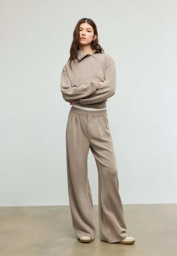 Sweats avec Toucher doux avec fermeture éclair latérale Sweats avec Toucher doux avec fermeture éclair latérale