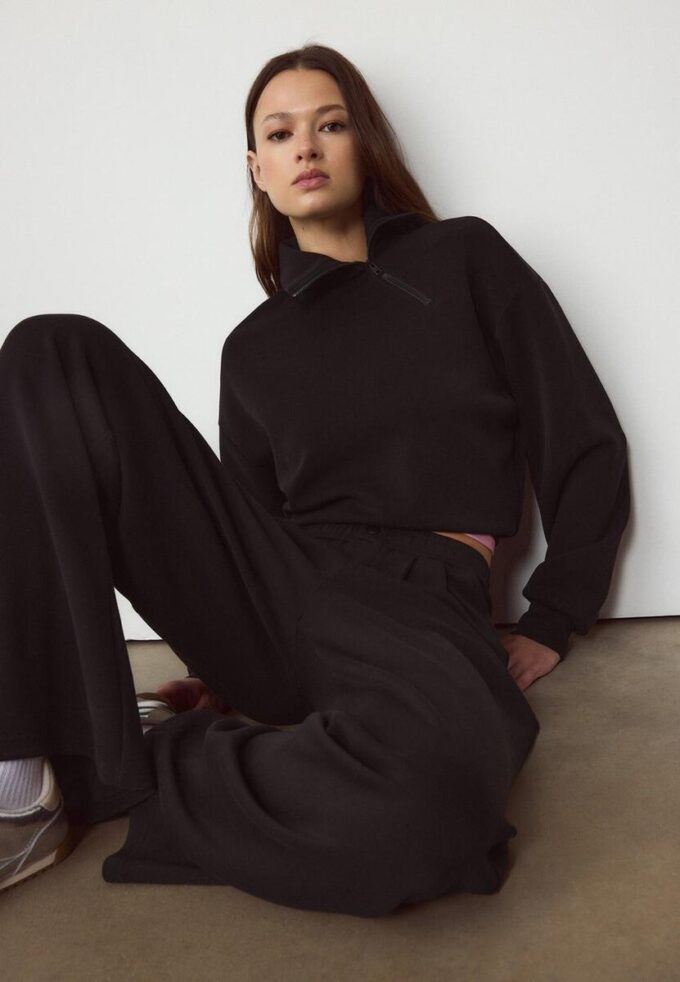 Sweats avec Toucher doux avec fermeture éclair latérale Sweats avec Toucher doux avec fermeture éclair latérale