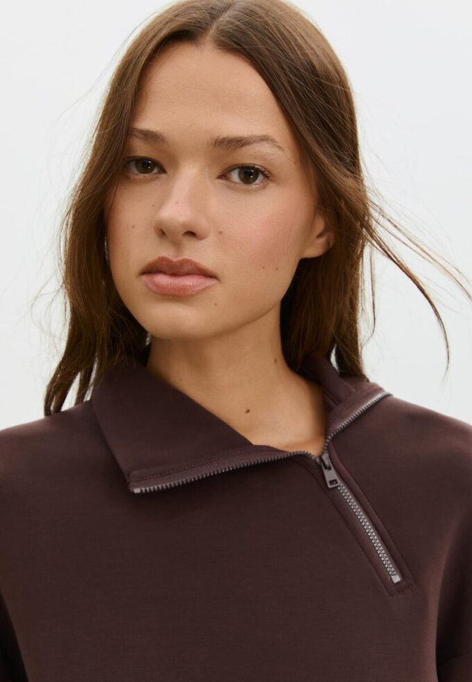 Sweats avec Toucher doux avec fermeture éclair latérale Sweats avec Toucher doux avec fermeture éclair latérale