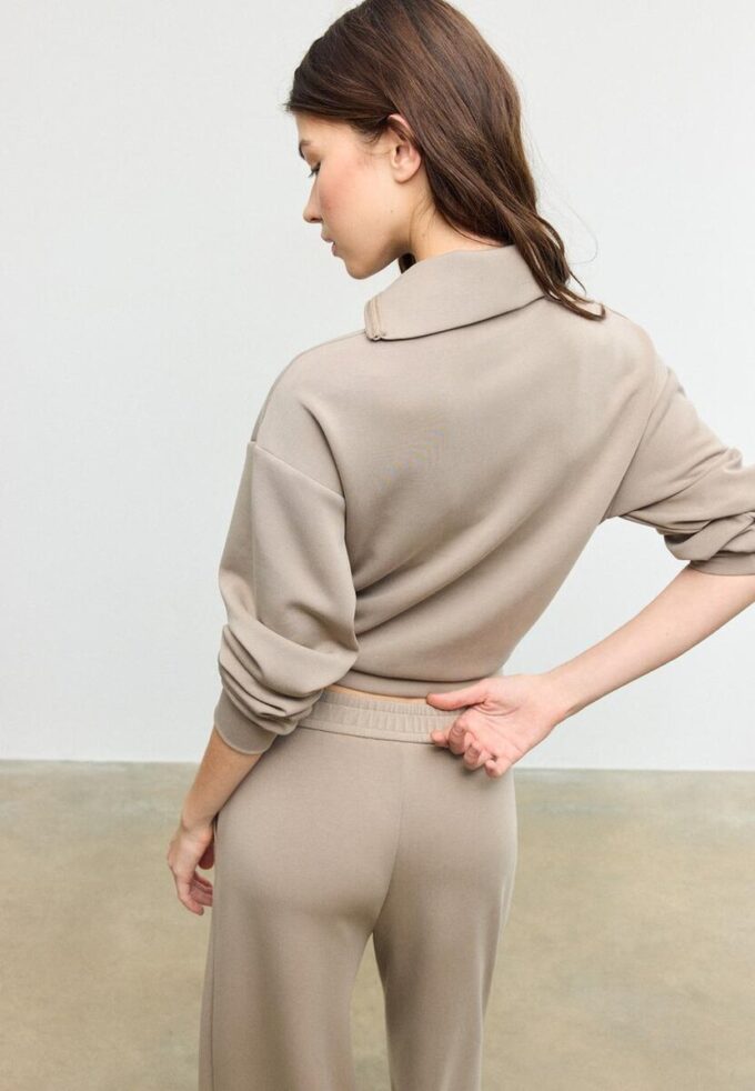 Sweats avec Toucher doux avec fermeture éclair latérale Sweats avec Toucher doux avec fermeture éclair latérale