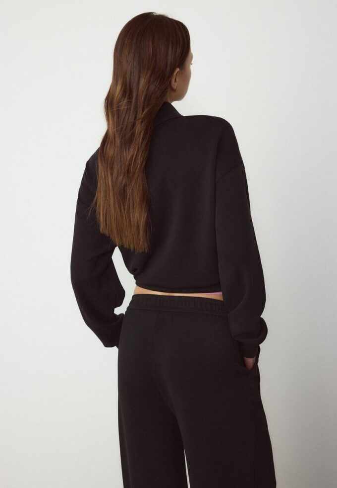 Sweats avec Toucher doux avec fermeture éclair latérale Sweats avec Toucher doux avec fermeture éclair latérale