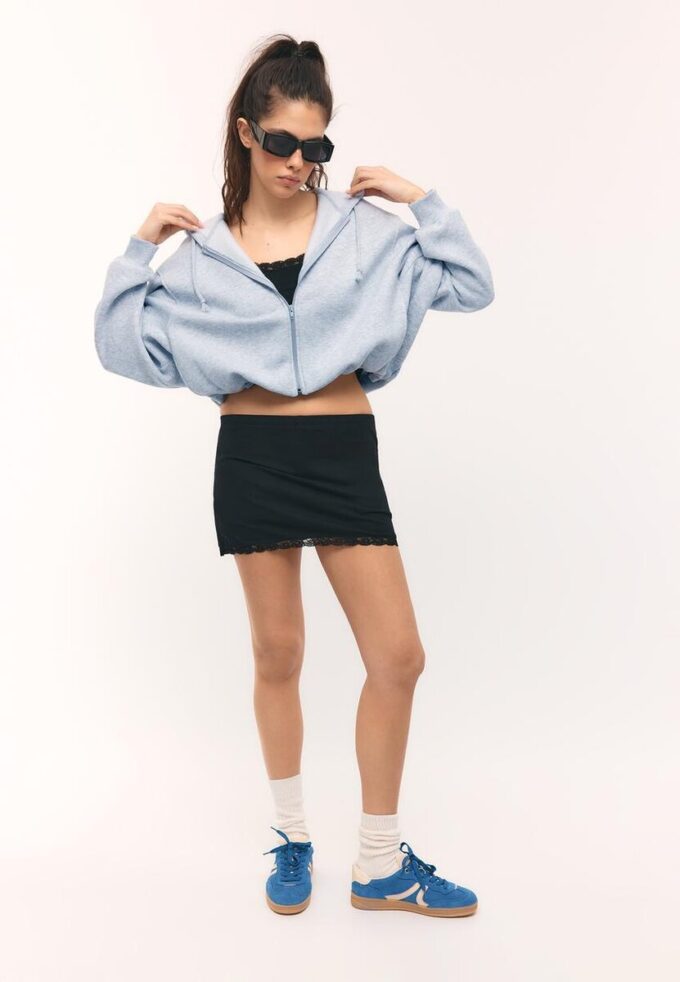 Sweats bomber à capuche imprimés Sweats bomber à capuche imprimés