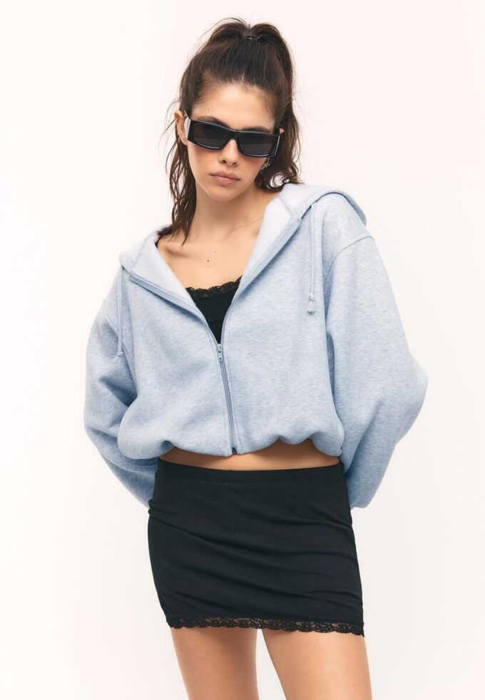 Sweats bomber à capuche imprimés Sweats bomber à capuche imprimés