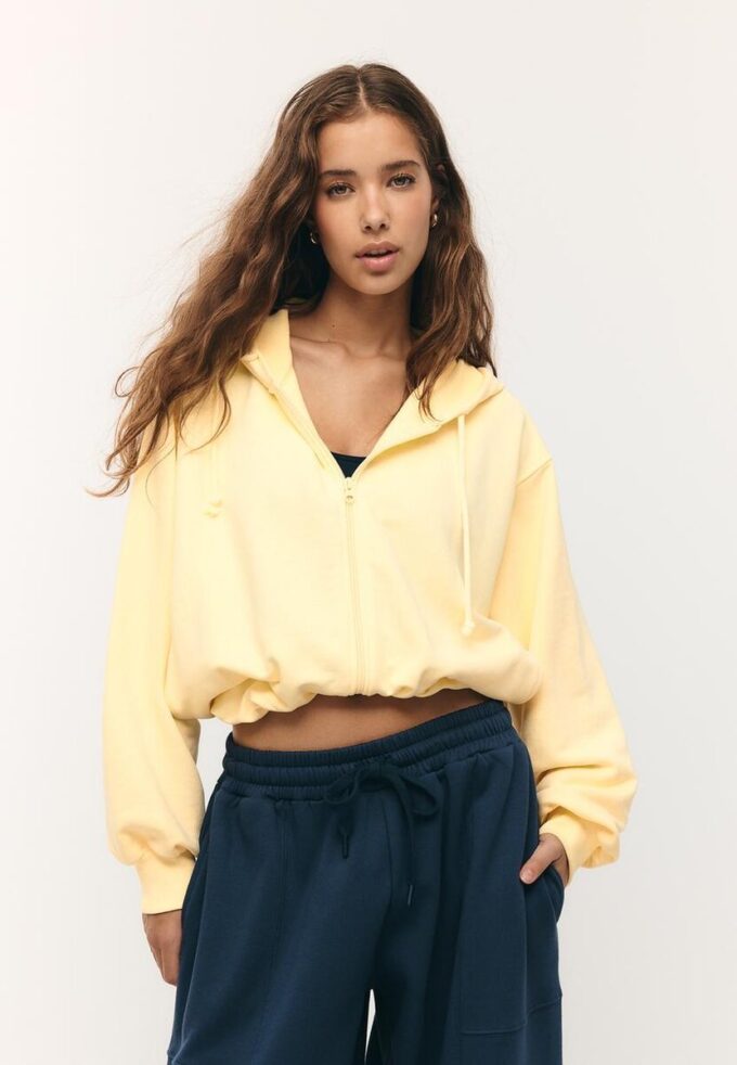 Sweats bomber à capuche imprimés Sweats bomber à capuche imprimés