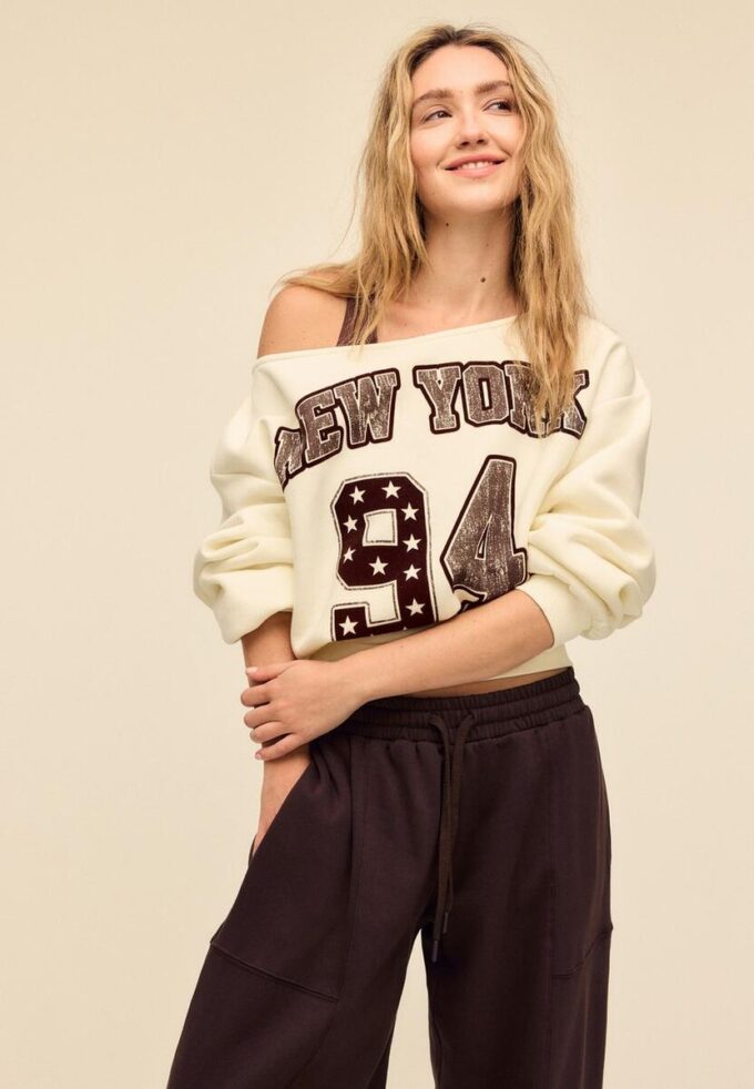 Sweats imprimés à col bateau Sweats imprimés à col bateau