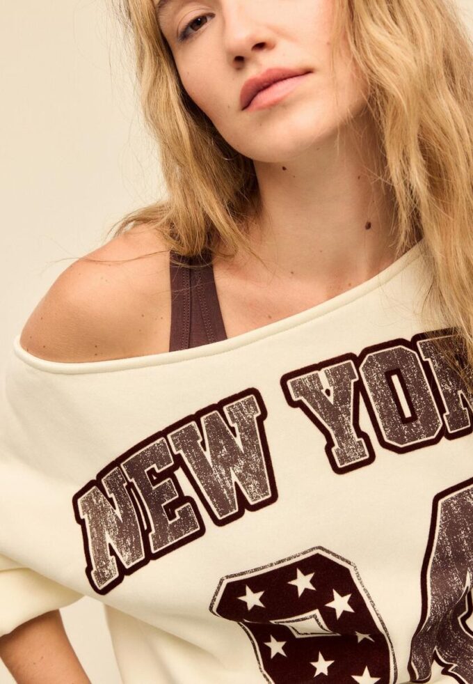 Sweats imprimés à col bateau Sweats imprimés à col bateau