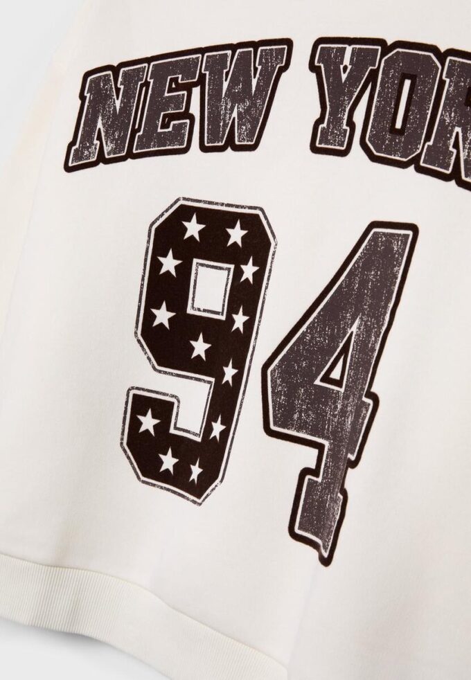 Sweats imprimés à col bateau Sweats imprimés à col bateau