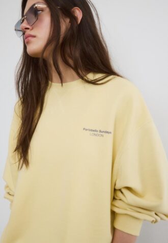 Sweats à manches longues et col rond avec inscription