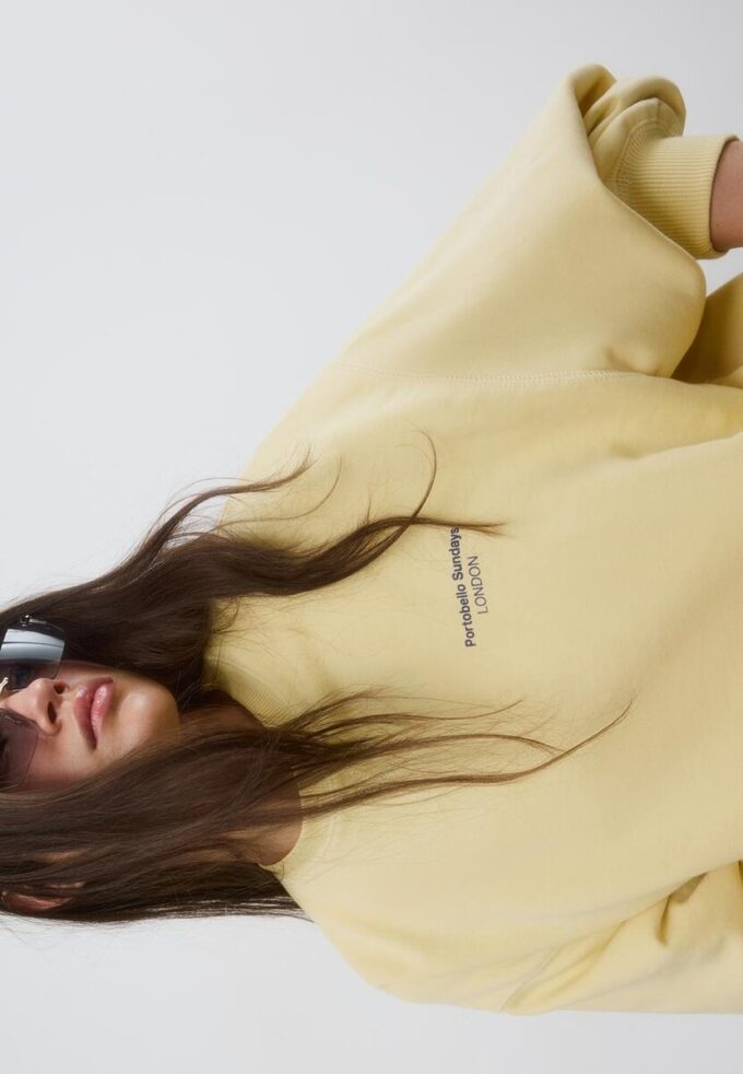 Sweats à manches longues et col rond avec inscription